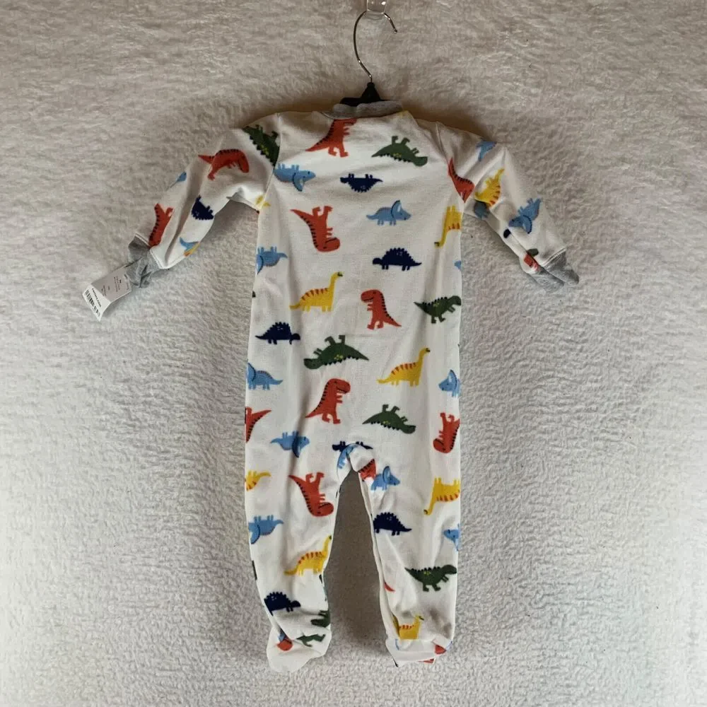 Carter's Baby Dinosaurs Snap-Up Sleep Play Fleece One-Piece Jumpsuit Size 9M NWT